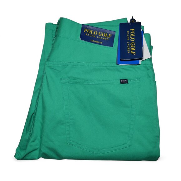 Polo Ralph Lauren Tailored Fit Performance Chino Pants Size 32x34 Green NWT - Picture 1 of 10
